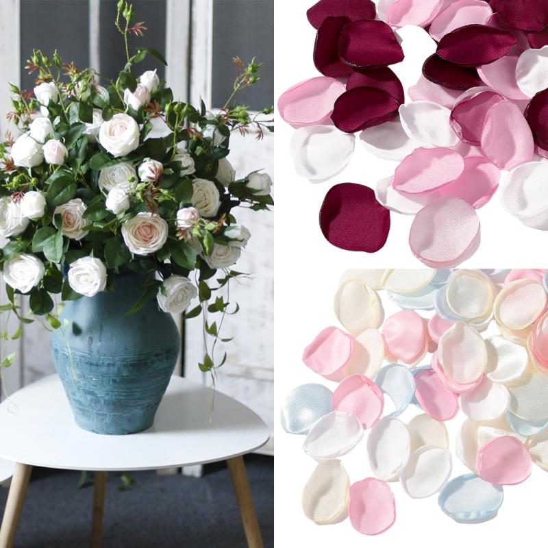200Pcs Artificial Rose Petal Multipurpose Realistic Cloth Flower Petal for Holiday Party Decoration Wedding Supplies