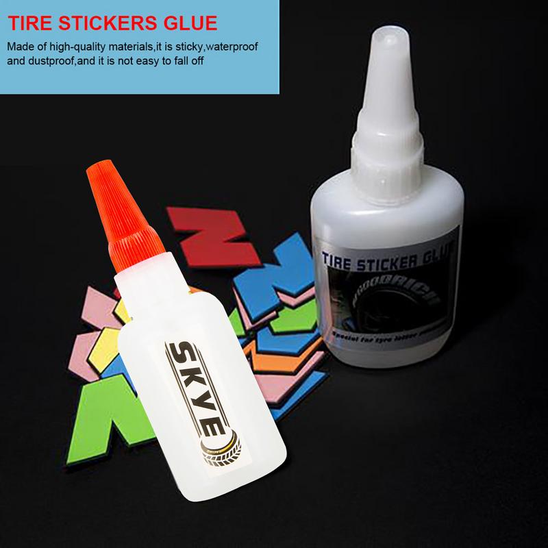 40ML Car Tire Letter Sticker Special Glue Motorcycle Auto Wheel Lettering Decoration Decal Glue Adhesive Auto Tool Accessories