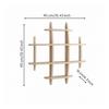 Wooden Wall Display Shelf Versatile for Reading Area, Entryway