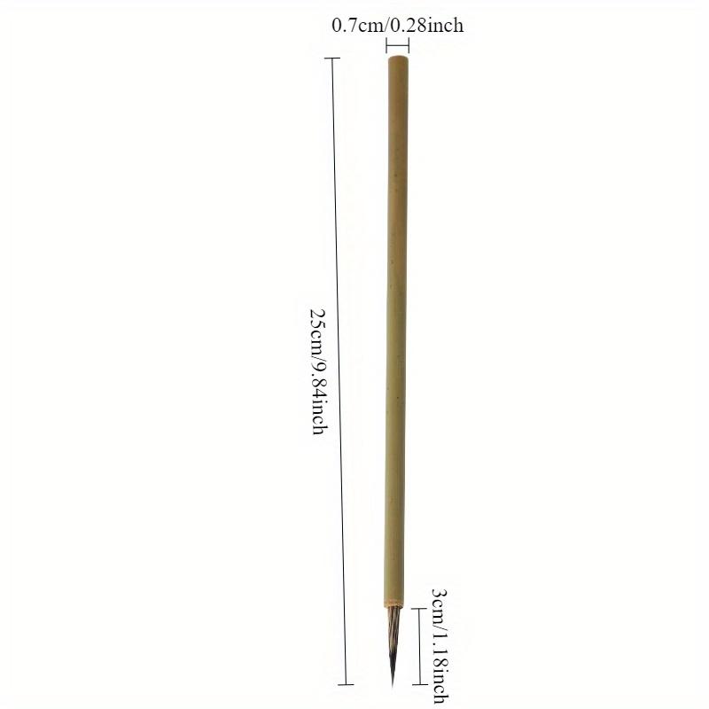 1Pc Glazed Color Hook Pen, Hook Line Brush, Ceramic Painting Brush, Rabbit Hair Brush Pen