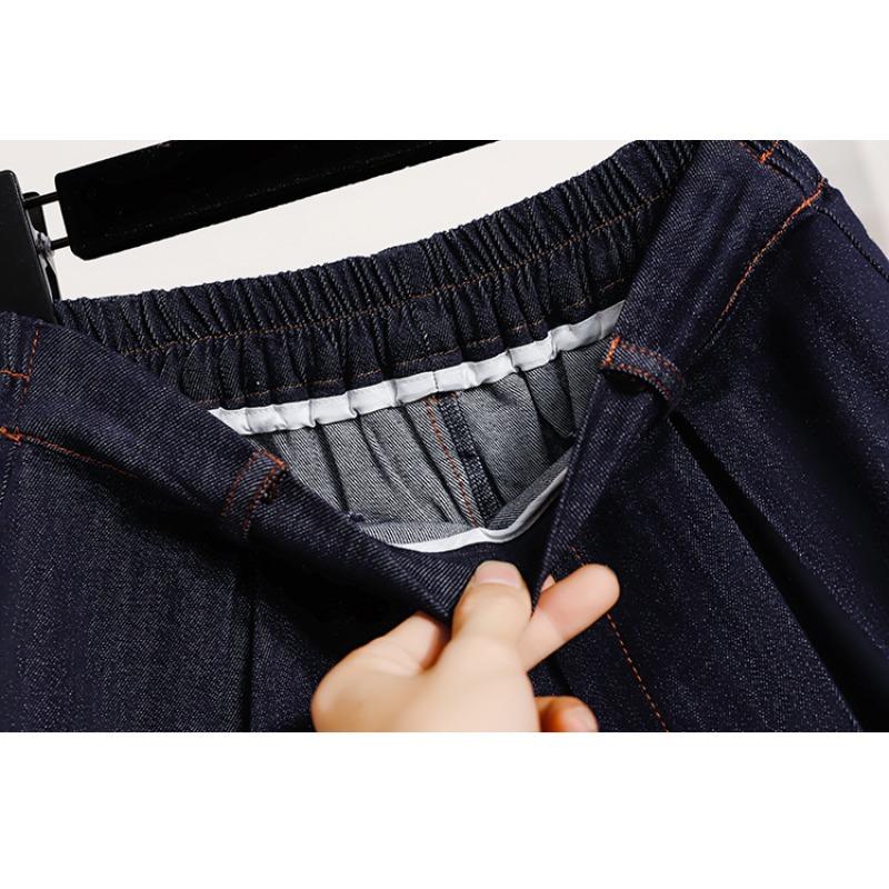 DIMANAF 2026 Plus Size Summer Denim Skirts Women Blue Fashion Jeans Lady High Waist Casual Elegant Skirt