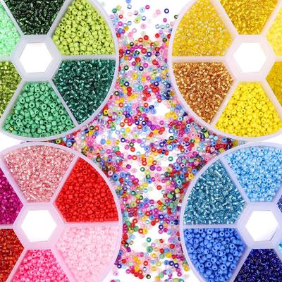 1900/3900Pcs Glass Seed Beads 2/3mm Spacer Beads Mixed Color Bead for Jewelry Making