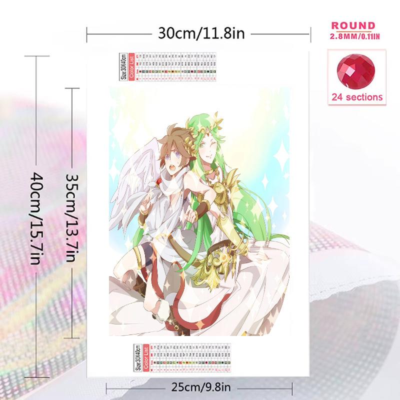 Kid Icarus 100% Round Full Drill 5D DIY Diamond Painting Embroidery Cross Stitch Rhinestone Décor