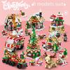 Pädagogisches Bausteinspielzeug der Weihnachtsserie, kompatibel mit Lego – kleine Partikel für Kinder, perfekt als Geschenk und Dekoration