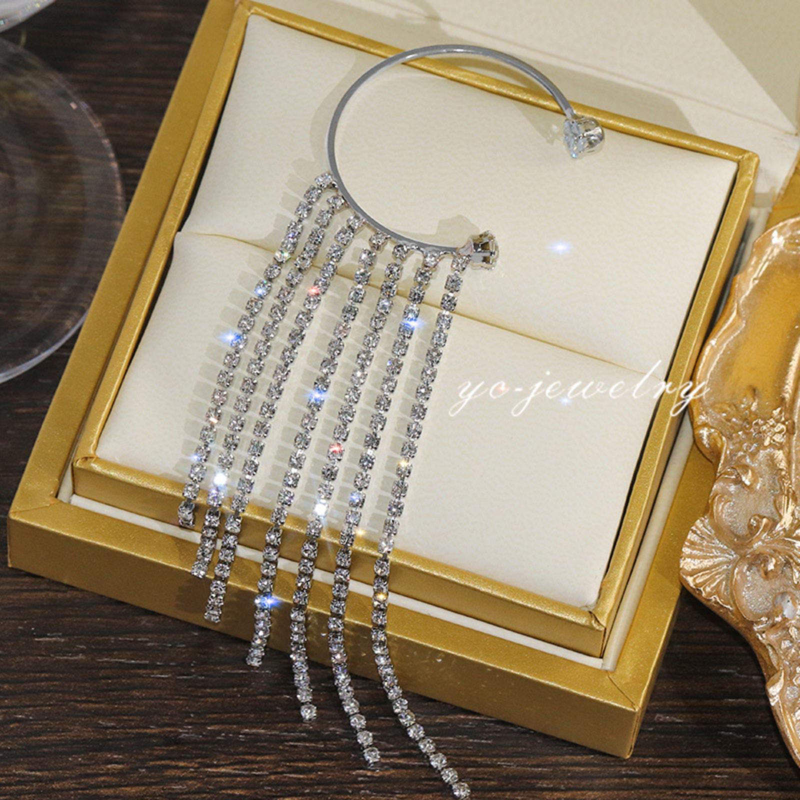 Супер Блестящие Серьги-Клипсы Бабочки Для Женщин Без Проколов Ушей One Size