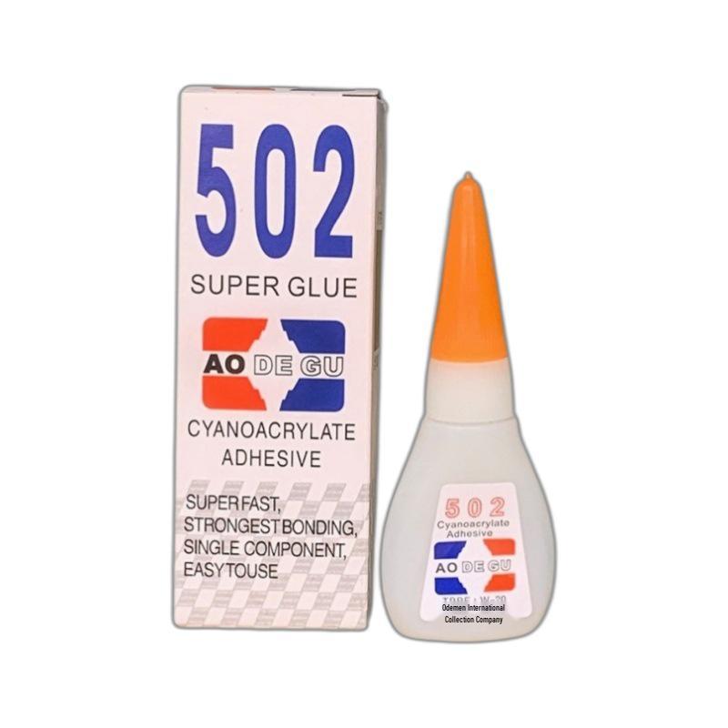 Bilingual 502 Super Glue: Rapid-Dry Adhesive for Home & Office (3-Second Set)