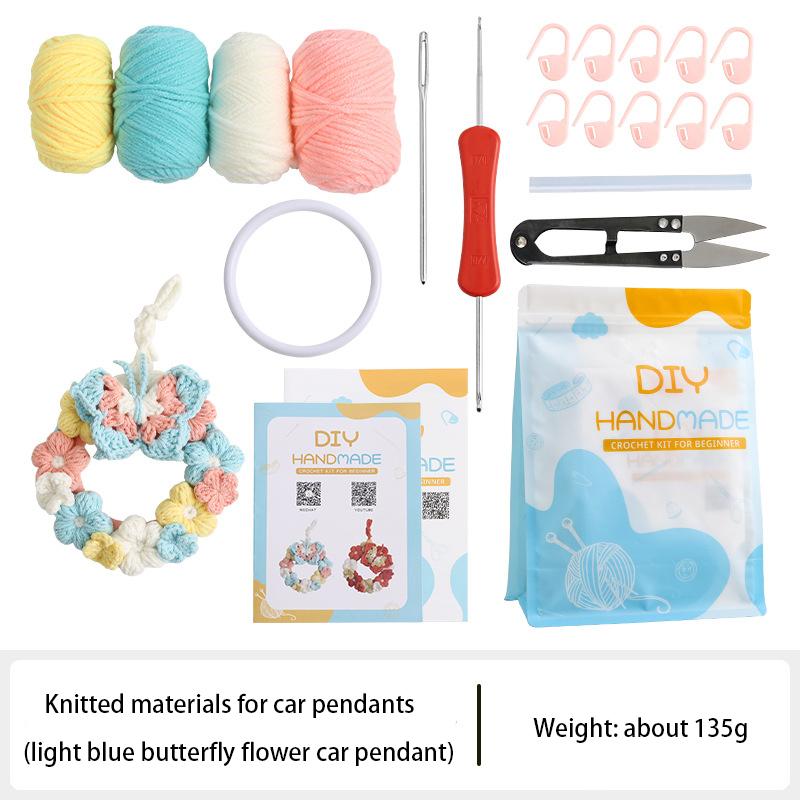 

Новая бабочка цветочная пряжа крючком подвеска для машины подарок для девушки ручная работа подвеска для машины подвеска для сумки