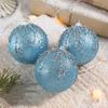 3 pcs/set Multi-Color Christmas Color Balls Glitter Hanging Decorations Christmas Decoration Balls Home Decor Sequin