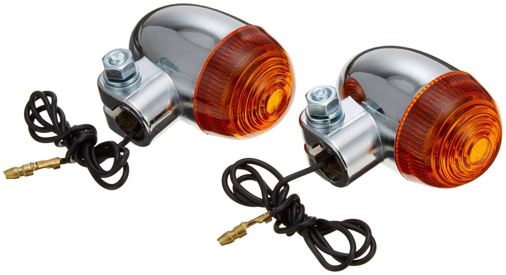 Kijima 219-5002 Motorcycle Parts Turn Signal Lamp #300 Classic Mini Plated, Set of 2