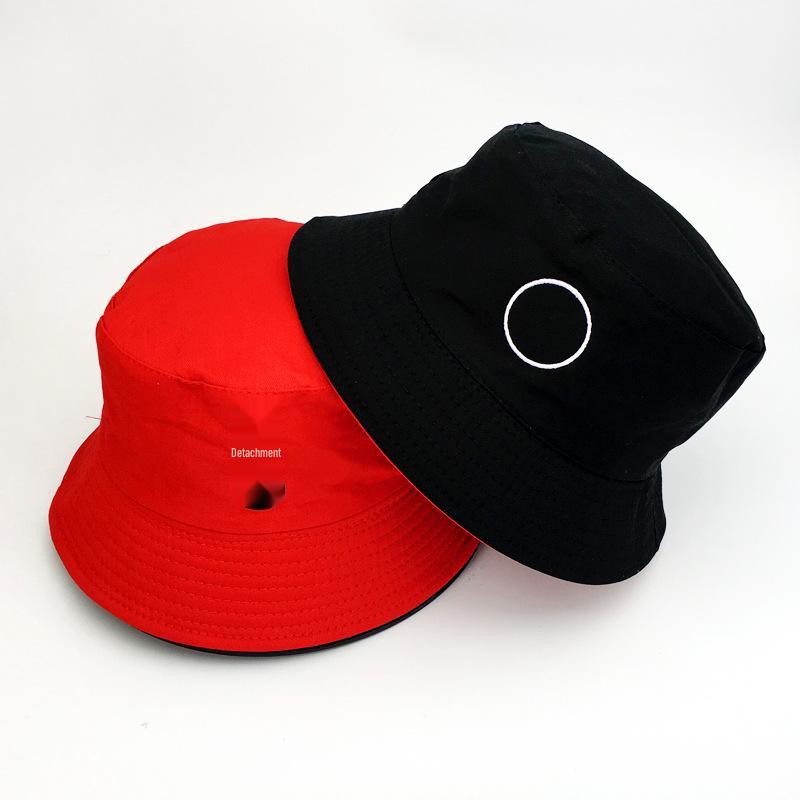 Pălărie de pescar unisex, față-verso, pentru primăvară/vară, cu broderie chinezească - Stil trendy Harajuku, Protecție solară pentru exterior.
