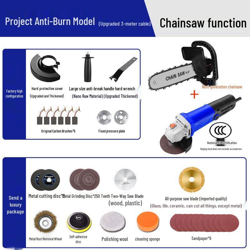 Compact Multifunctional Angle Grinder & Polisher