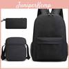 Canvas Backpack Set For Students With Laptop Compartment And Breathable Design For Daily Use