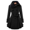 Slim Fit Long Woolen Coat, Double Breasted Woolen Coat, Windbreaker