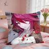 Rosaria Genshin Game Cushion Cover Short Plush Pillow Case Room Sofa Cushion Covers Home Decor Funda