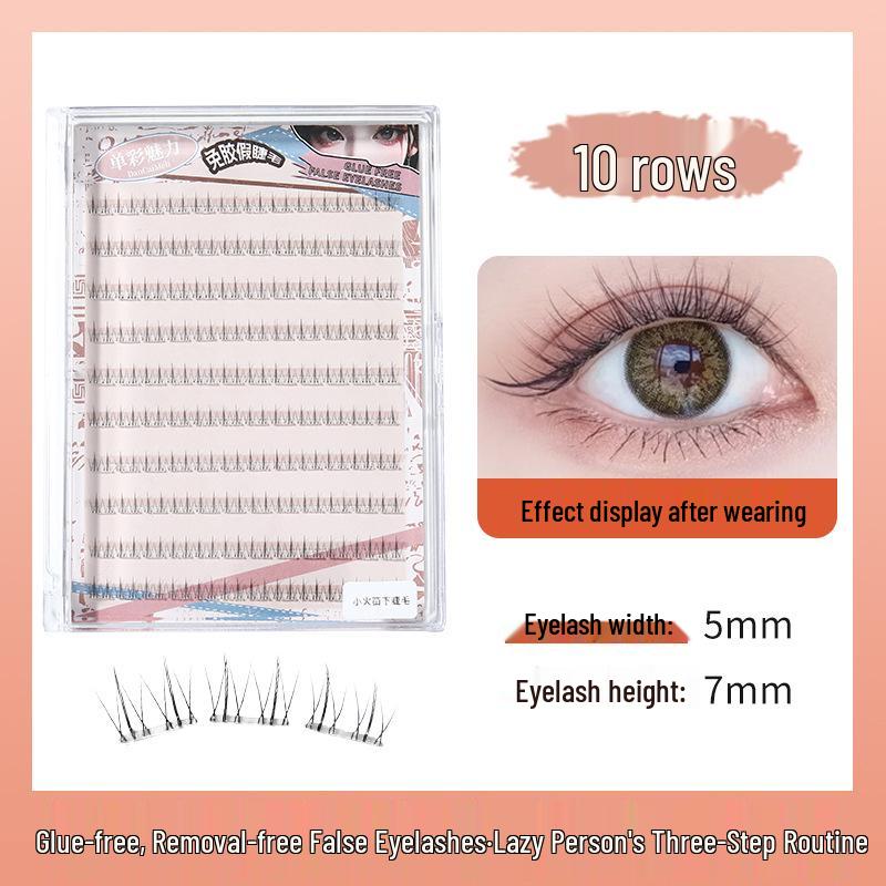 

Glue-Free Natural Curled Lower Eyelashes - Beginner-Friendly Manga Lashes