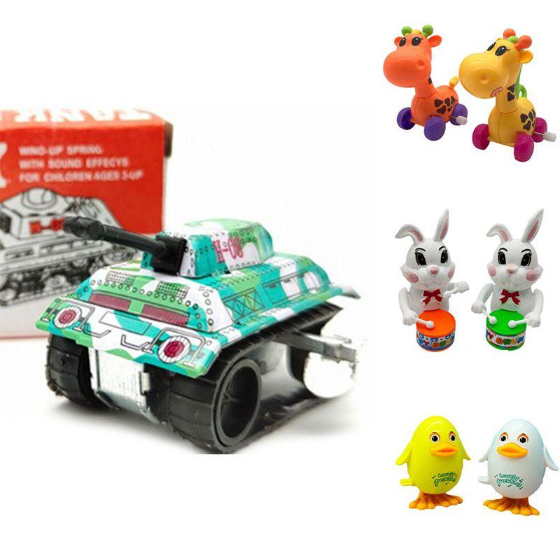 Adorable Children's Plastic Bouncing Clockwork Toy Frog Chick Small Animal For Play