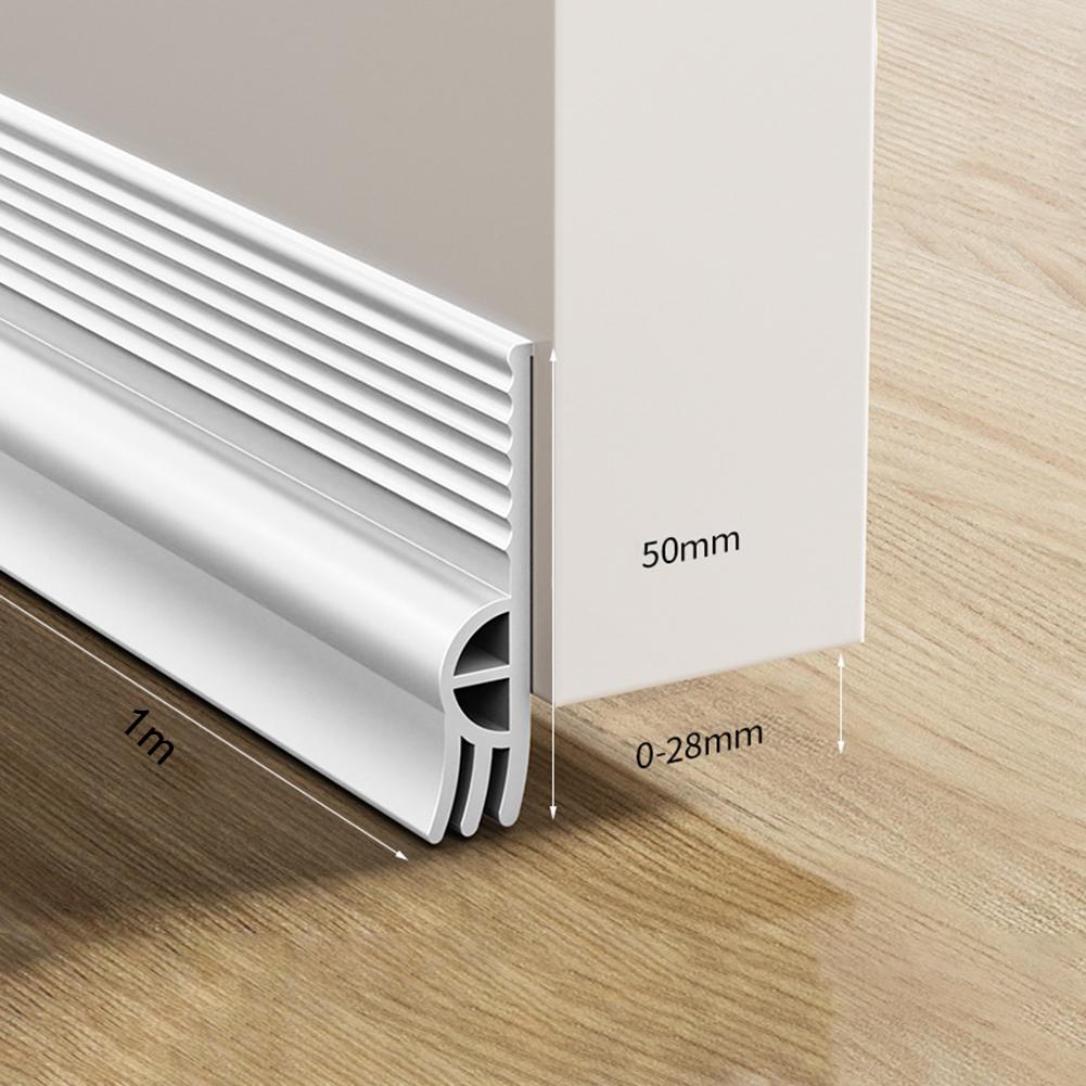 

Air Leakage Stopper Door Bottom Seal Home Improvement Brown Three-layer Design 5mm Thickened Cavity Airflow Blocker білий