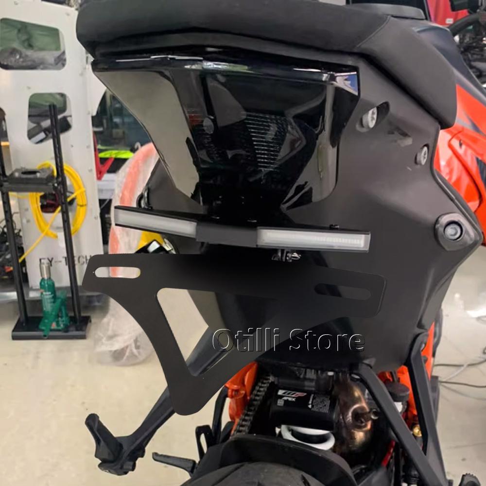 New 2020-2025 License Plate Holder For 1290 Super Duke R Motorcycle Tail Tidy Fender Eliminator Black With Light Kit