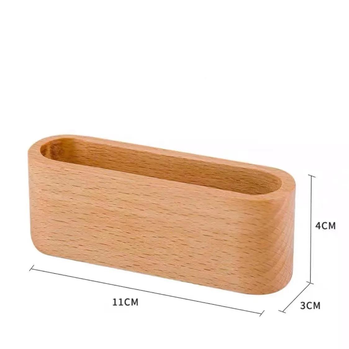 

Wooden Business Card Holders Note Holder Display Device Card Stand Holder Office Supplies Stationery Accessories Organizer