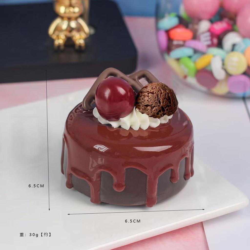 1PC Artificial Fruit Cake Cookies Fake Food Decoration Photography Pro Food Simulation Cake Model Tea Table Decoration