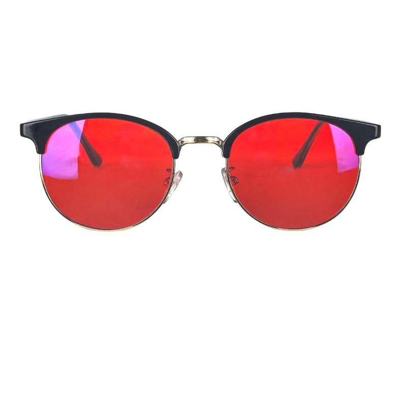 SHINU Blaulichtfilter Brille Damen Luxus Marken Brillen Rot für besseren Schlaf Orange für Gaming oder Arbeit Gelb Nachtsicht