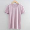 Silk Cotton T Shirt For Women Summer Breathable Casual Relaxed Fit Plain Style