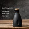 Japanese Style Ceramic Sake Pot and Cup Set - Antique Yellow Wine Decanter and Baijiu Jar for Home Use