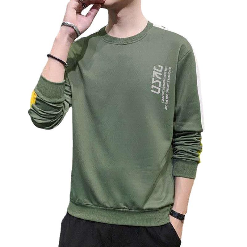 Wholesale And Retail Sweater Men'S New Spring And Autumn Long Sleeved T-Shirt Men'S Youth Casual Bottoming Shirt Trend Men'S Top