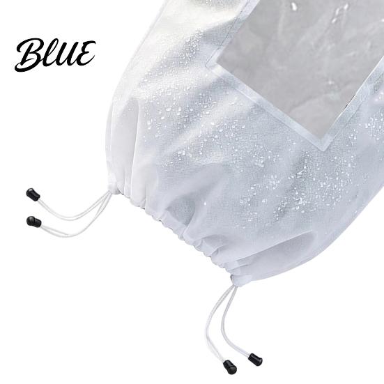 Cold Wind Barrier for Balconies Winter Plant Cover with Window Freeze Protection Zipper And Adjustable Drawstring Protector Drawstring Non-woven