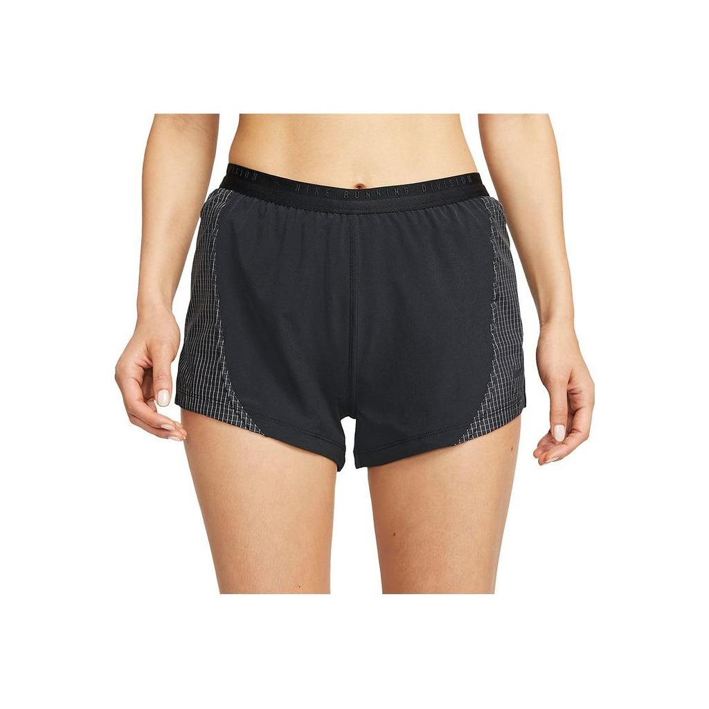 Nike Logo Print Elastic Waist Straight Casual Shorts Women Shorts Black DD6816-010