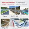 Rural Road Three-Wave Hot-Dip Galvanized Guardrail Panel for Anti-Collision Protection