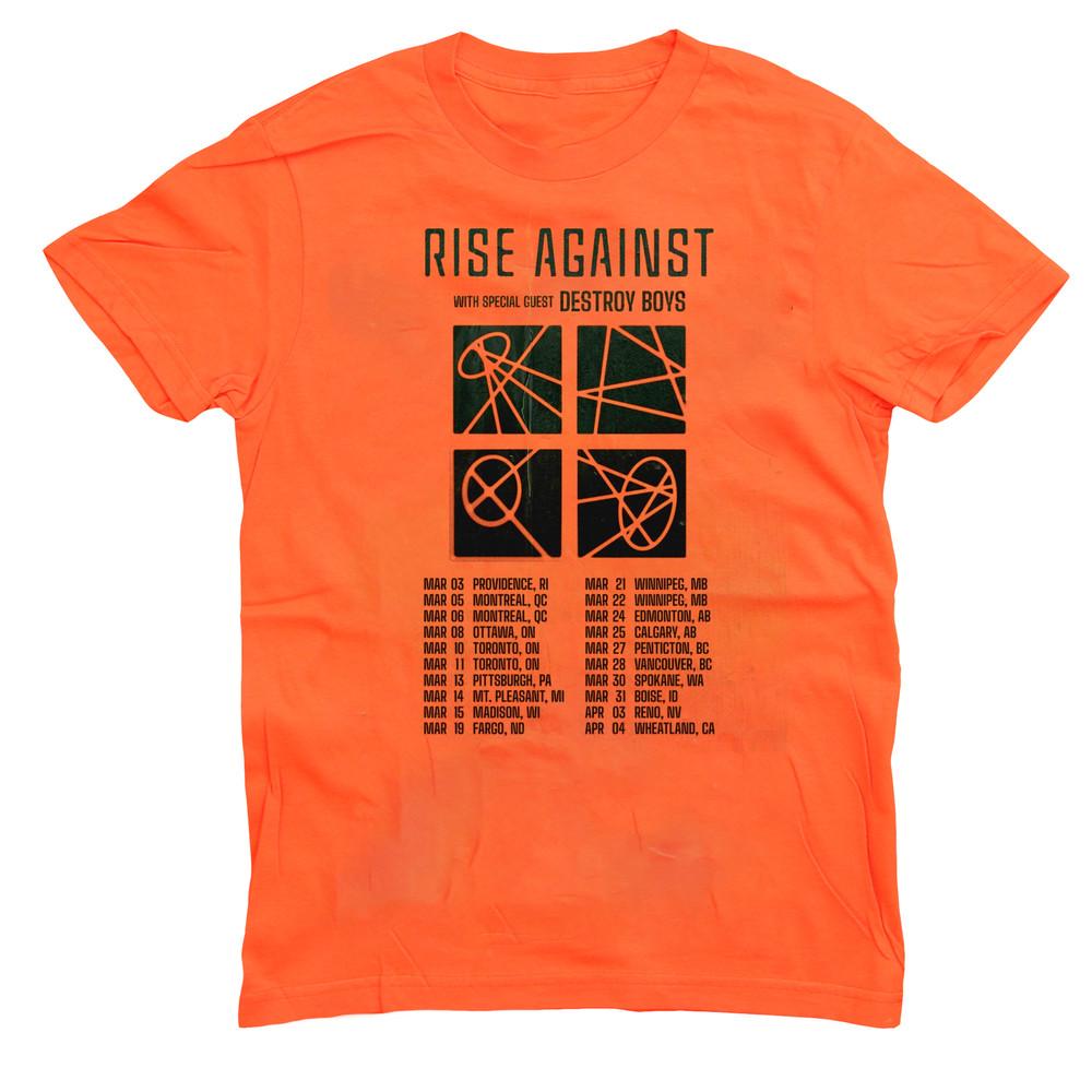 

Rise Against North American Tour Full Size S to 5XL Tshirt QT1679 Unisex T-Shirt XXXXL