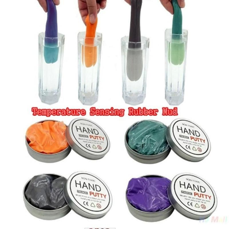 Hand Putty Slime Play Dough Magnetic/Temperature Sensing/Luminous Rubber Mud Polymer Clay Toys