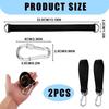 Kit de suspension pour hamac et balançoire – 2 sangles nylon, mousquetons &amp; anneaux, charge jusqu'à 500 kg