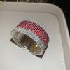 Diamond sparkle~ diamond-encrusted multi-layer round gradual change opening bracelet design sense niche bracelet fashionable exquisite jewelry