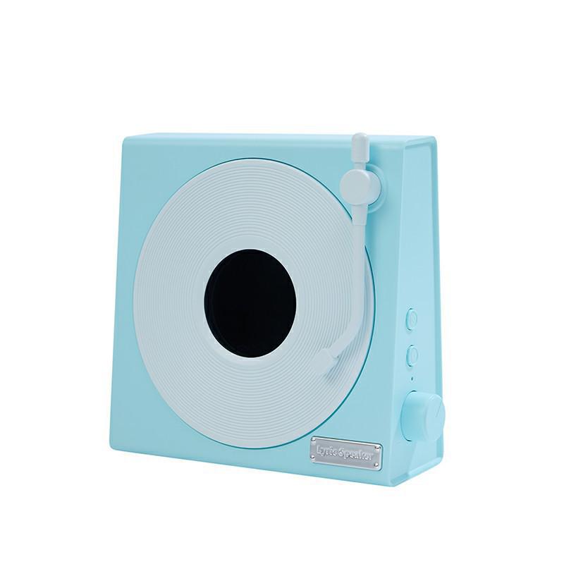 

Retro Vinyl Bluetooth Speaker with Clock and Dynamic White Noise Display синій