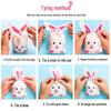 Cartoon Bunny Ears Candy Snack Bag for Kids - Children's Day Gift, Snowflake Crisp Cookies, Small Snacks, Baking Packaging