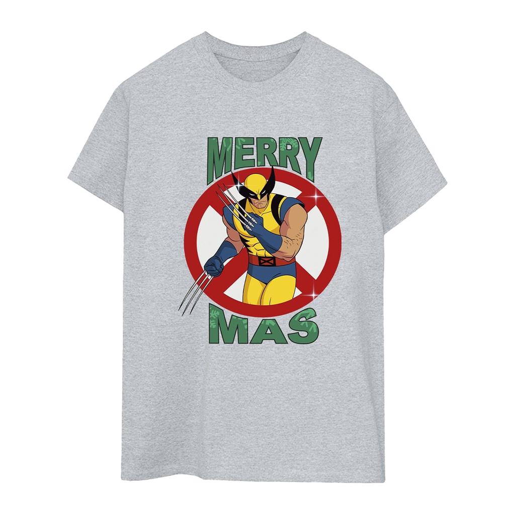 X-Men Womens/Ladies Wolverine Boyfriend Christmas T-Shirt
