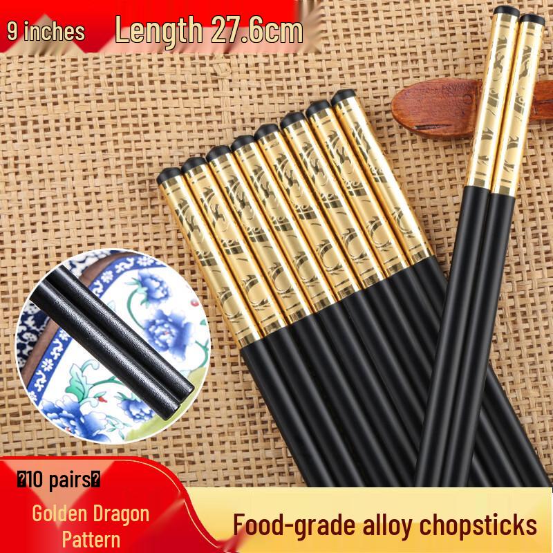 

Elegant Gold Dragon Alloy Chopsticks