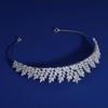 Elegant Crystals Tiaras Portable for Bridal Silver Princess Crowns Headband Hair Accessory for Wedding and Pageant