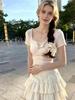 European & Southeast Asian Lace Slim-Fit Floral Long-Sleeve T-shirt