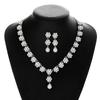 Wedding Gold Pearl Necklace Earrings Jewelry Set Creative Bridal Accessories
