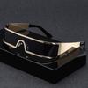 Hochwertige Herrenbrille im Cyberpunk-Stil, Modisches Design mit schmalen Future-Tech-Rahmen, Geeignet für Partys und als Geschenk