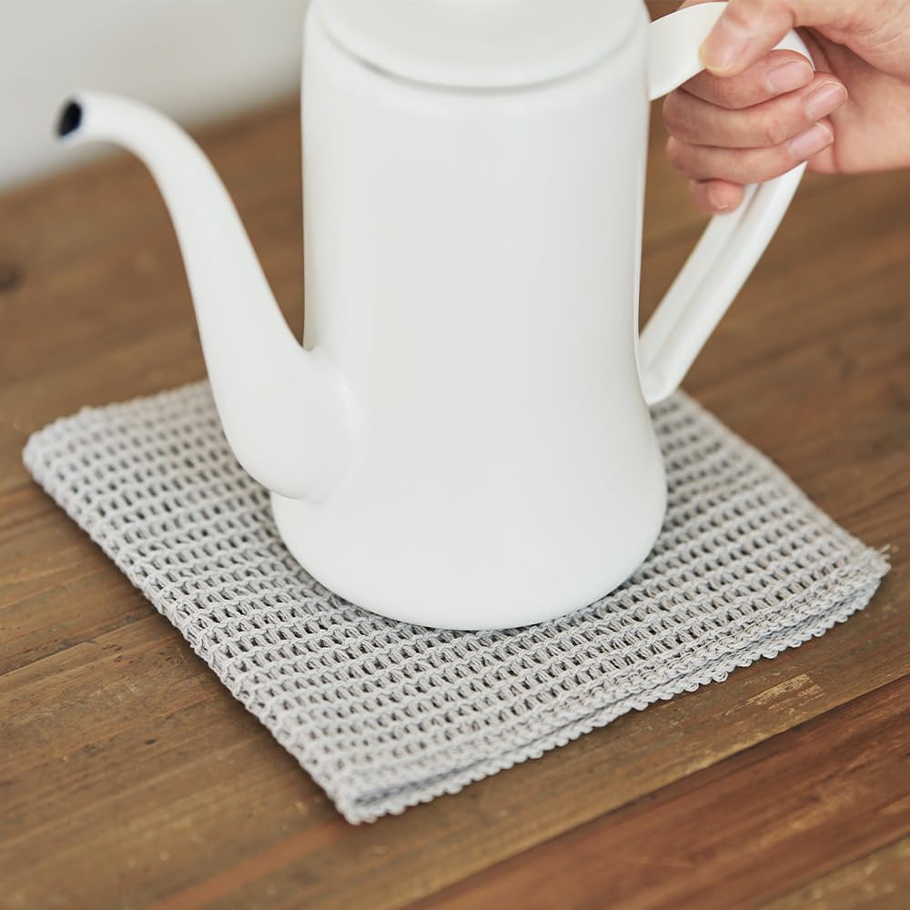 h concept ash tag Daifukin DH-090-GY1 Heavyweight 100% Cotton Dishcloth, Quick-Drying, Scrape-Away, 340 x 170mm, Made in Japan