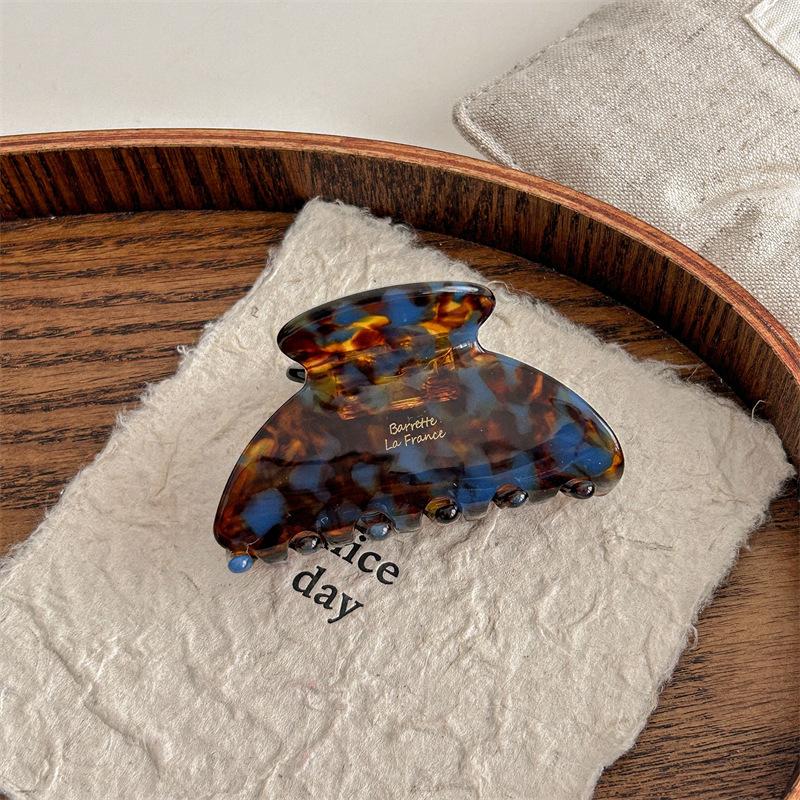 6.5cm Elegant Acetate Hair Claw Medium Size Sweet Hair Clip Crab Shark Clip for Women Hair Accessories Headwear