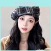 Vintage Plaid Beret Hat For Women With Sunproof And Warmth For Fall Winter Fashion