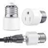 E26 E27 3 Prong Light Socket To Plug Adapter Polarized Screw In Outlet for Light Socket Adapter Outlet 3 Prong Light Bulb Socket Adapter Fit for 2 3