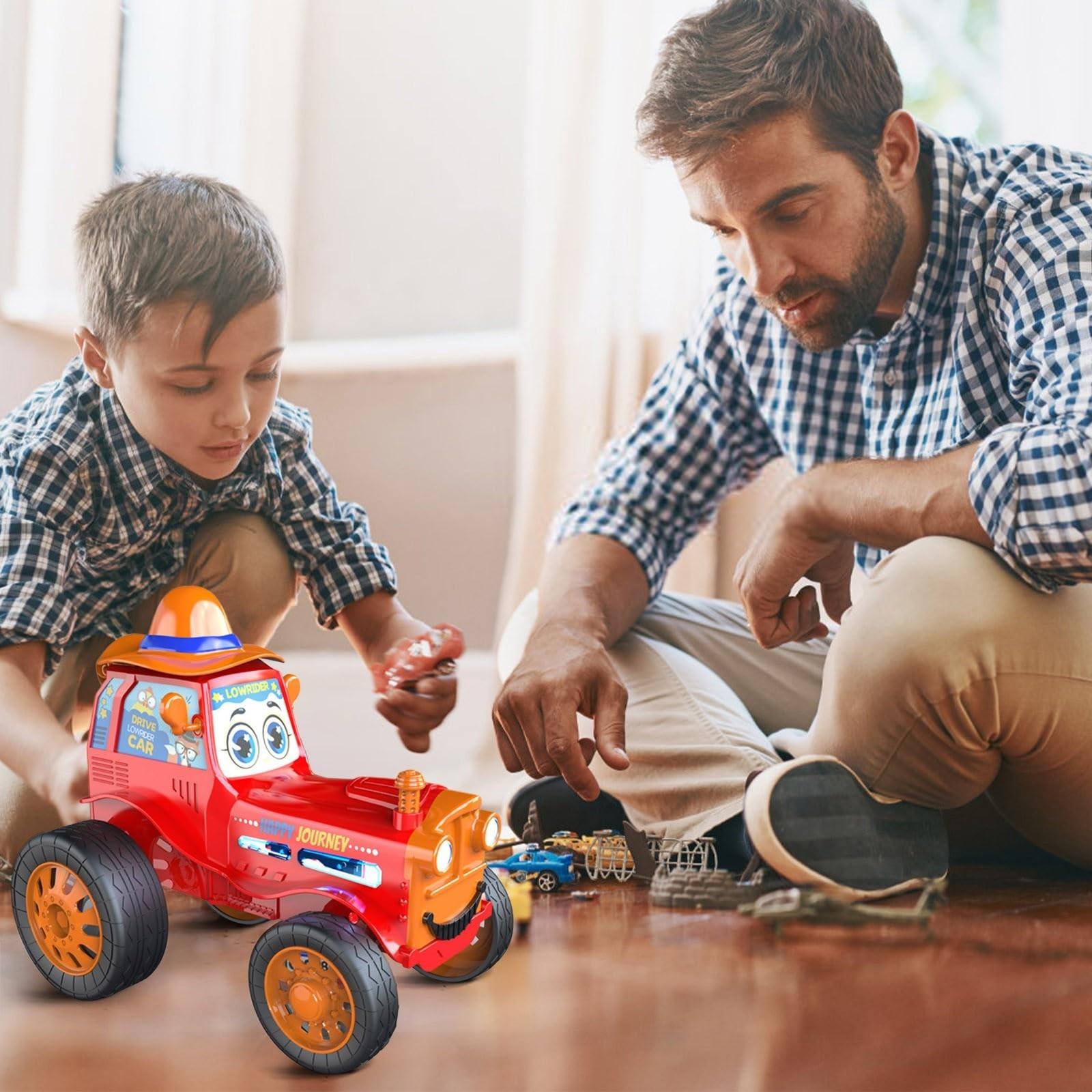 

Прыжки на радиоуправляемой машине, Прыжки на радиоуправляемом тракторе, Вращающаяся на 360° машина с радиоуправляемым управлением, Беспроводная машина с дистанционным управлением для танцев One Size красный