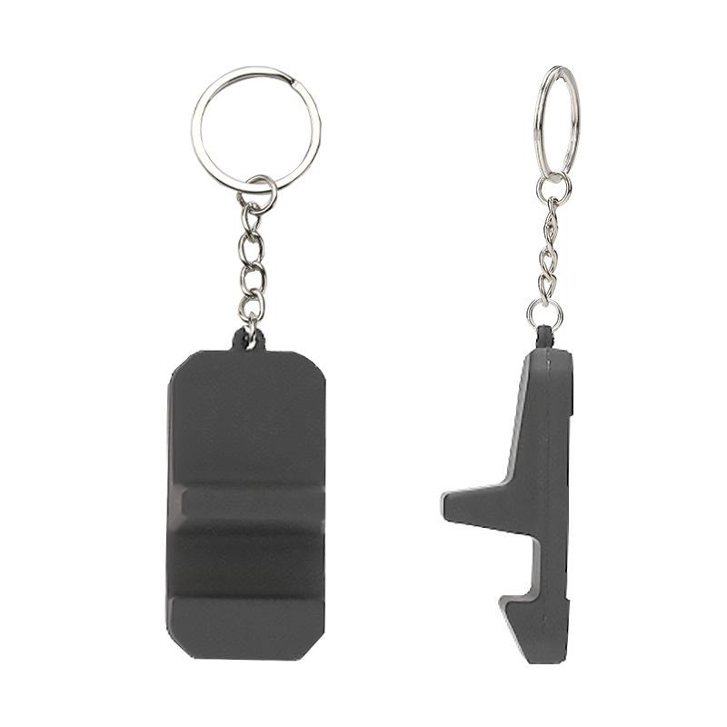 Portable Keychain Cell Phone Mini Stand Outdoor Travel PVC Phone Stand for All Cell Phone