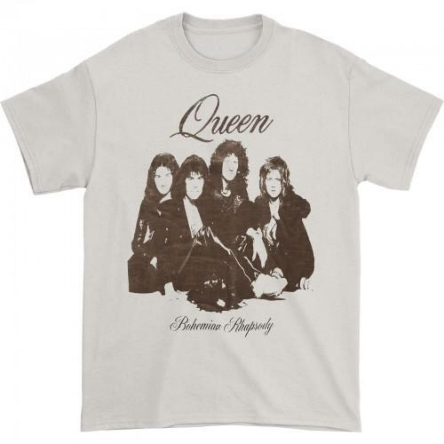 Queen Unisex Adult Bohemian Rhapsody Portrait T-Shirt S чёрный